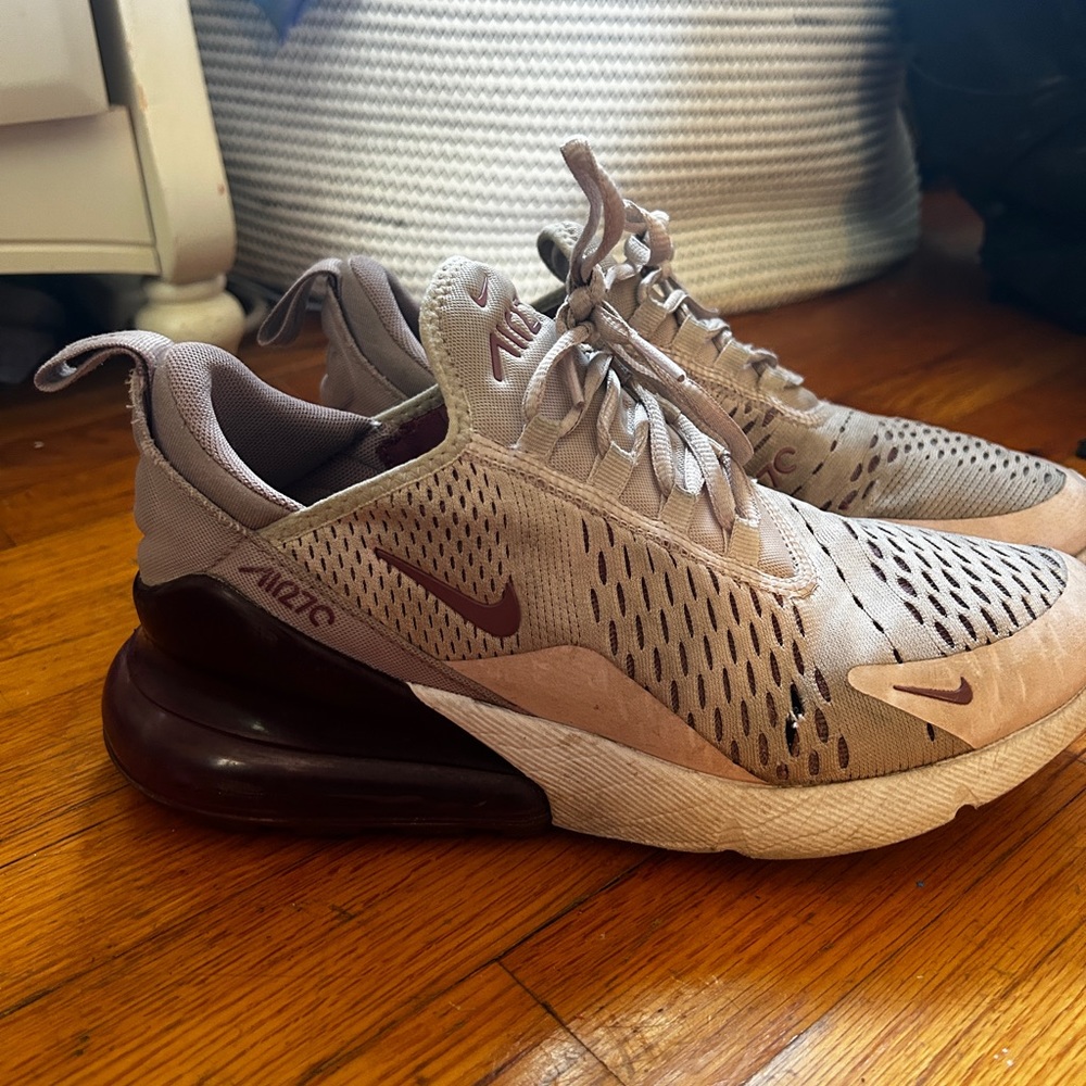 Purple and pink Nike air max 270